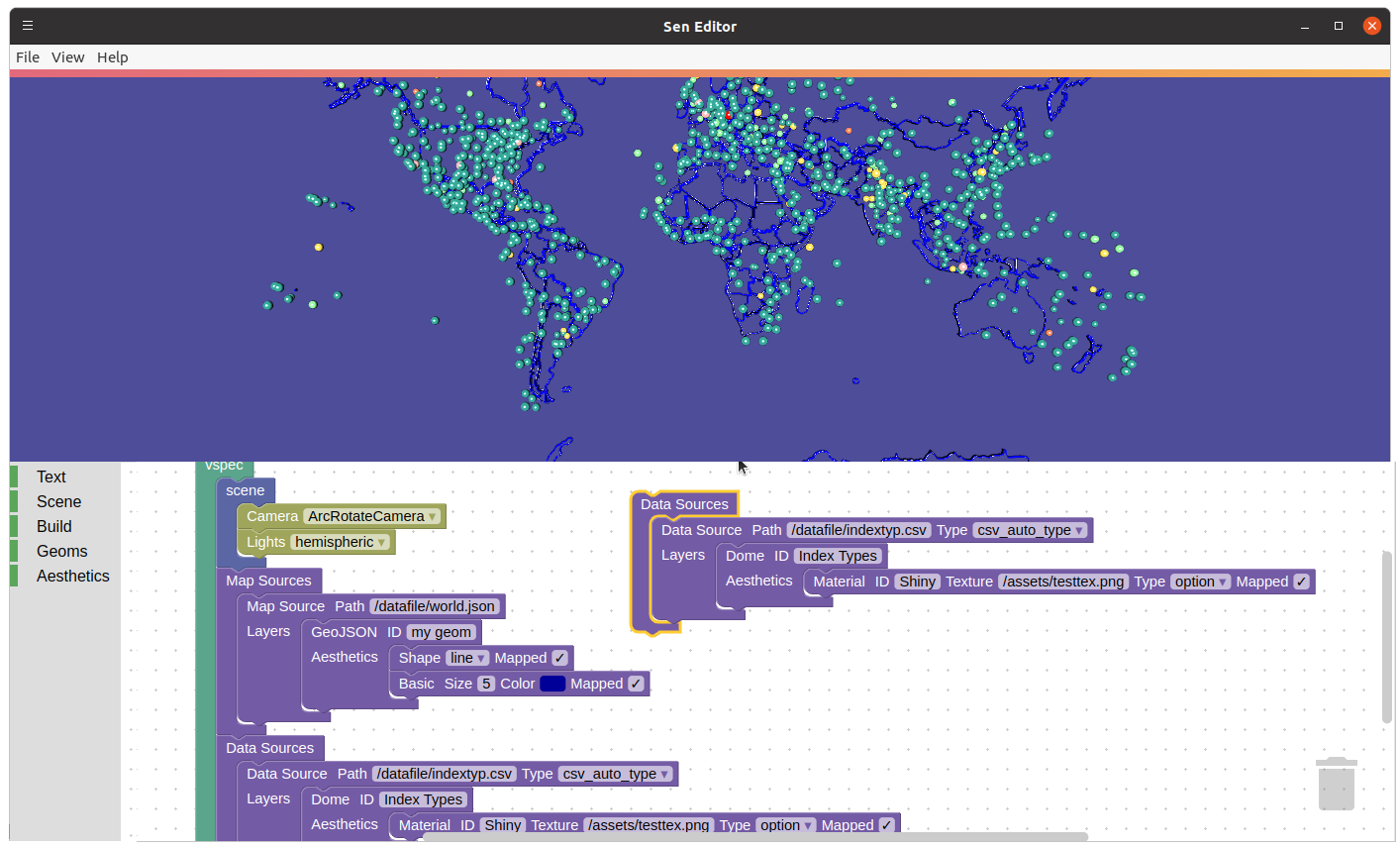 UNDMSPC 3D Visualization Editor